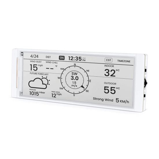 CrowPanel ESP32-S3 E-Paper 5.79", černobílý, 272x792
