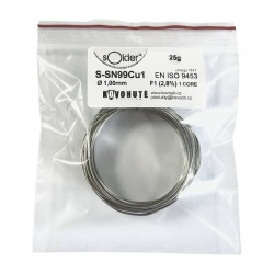 Bezolovnatá pájka Kovohutě Příbram 1.0mm 25g (Sn99Cu1)