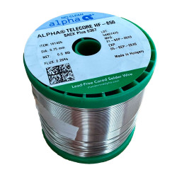 Bezolovnatá pájka Alpha Telecore HF-850 SACX Plus 0307 2.2% 0.75mm 500g