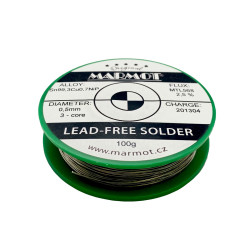 Bezolovnatá pájka MARMOT MTL 568 0.5mm 100g (Sn99.3Cu0.7NiP)