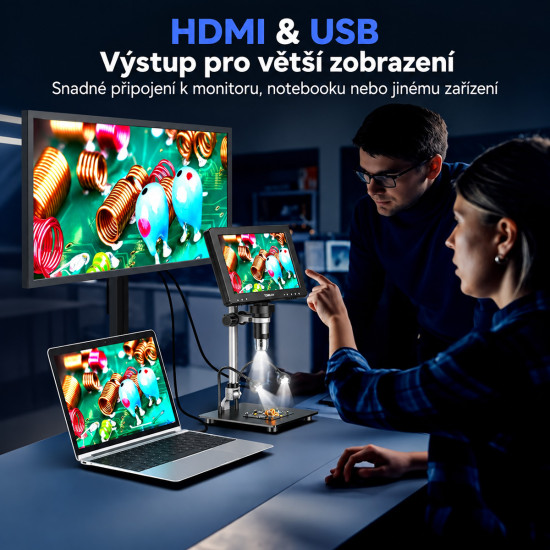 TOMLOV DM9 Max - digitální mikroskop s 10.1" displejem
