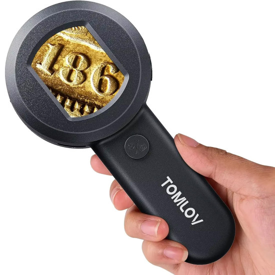 TOMLOV P10 - digitální kapesní mikroskop/lupa s 2" displejem