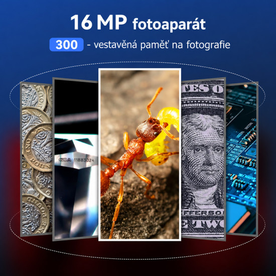 TOMLOV P10 - digitální kapesní mikroskop/lupa s 2" displejem