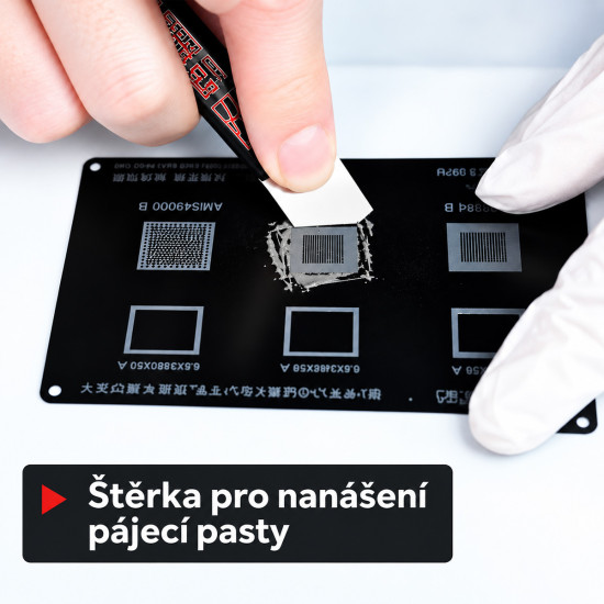 Nástroj na otevírání krytů elektroniky a aplikátor pájecí pasty zkosený