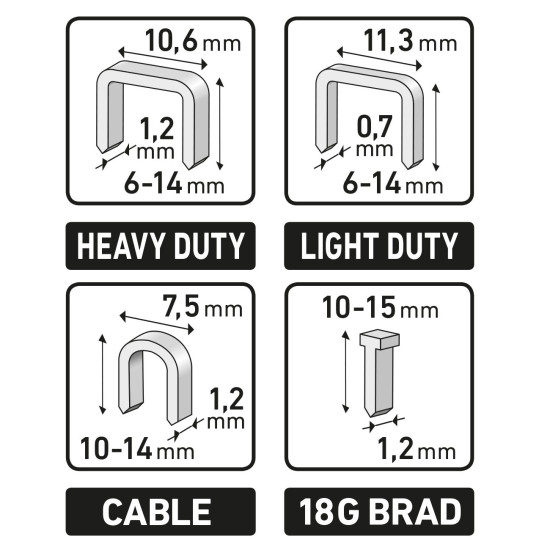Pistole sponkovací 4funkční, 6-14mm EXTOL PREMIUM