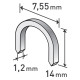 Spony oblé 14mm, 7,55x0,52x1,2mm EXTOL PREMIUM - balení 1000ks
