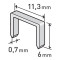 Spony 6mm, 11.3x0.52x0.70mm EXTOL PREMIUM - balení 1000ks