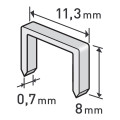 Spony 8mm, 11.3x0.52x0.70mm EXTOL PREMIUM - balení 1000ks