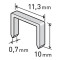 Spony 10mm, 11.3x0.52x0.70mm EXTOL PREMIUM - balení 1000ks