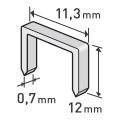 Spony 12mm, 11.3x0.52x0.70mm EXTOL PREMIUM - balení 1000ks