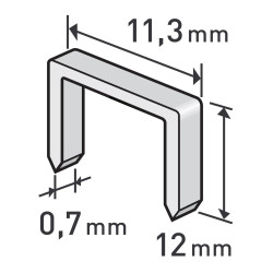 Spony 12mm, 11.3x0.52x0.70mm EXTOL PREMIUM - balení 1000ks