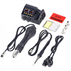 Pájecí stanice JCD-8898 horký vzduch 750W (100-480°C) + mikropájka 80W (180-500°C)