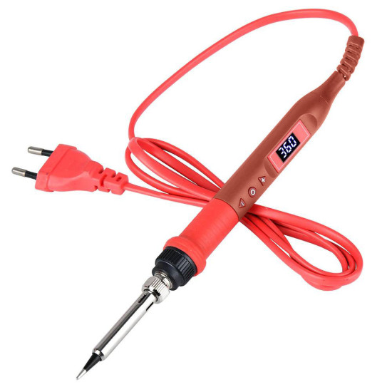 Pájecí pero JCD-908U 80W s digitálním termostatem červené (180-500°C)
