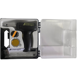 Transformátorová aku páječka Soldinger PC-100 pro akumulátory DeWalt v kufříku