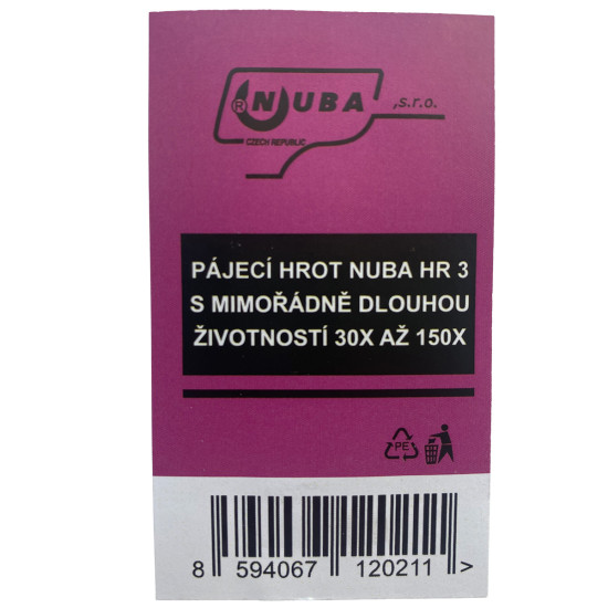Pájecí hrot Nuba HR3 s prodlouženou životností 3ks