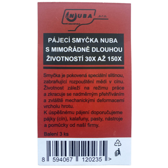 Pájecí smyčka Nuba SM3 s prodlouženou životností 3ks