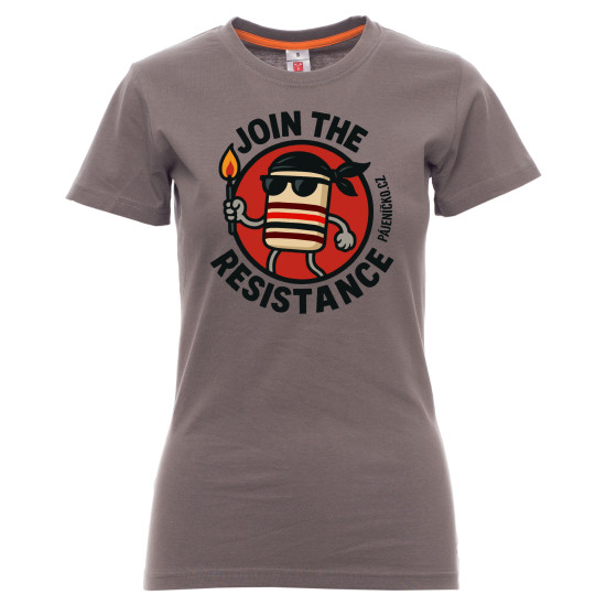 Tričko JOIN THE RESISTANCE - Steel Gray, dámské, XL