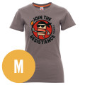 Tričko JOIN THE RESISTANCE - Steel Gray, dámské, M