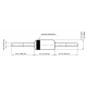 Dioda 1N4148 (DO35) 75V/0.2A