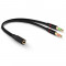 Audio redukce rozdělovač 3.5mm mikrofon sluchátka