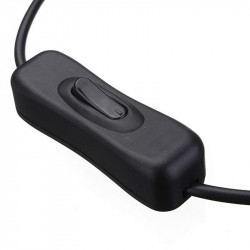 Kabel s vypínačem s konektory DC 5.5/2.1mm černý