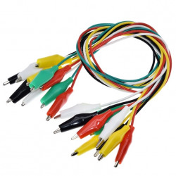 Propojovací kabely s krokosvorkami 50cm 10ks
