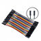 Barevný DuPont Kabel F-F (samice samice) 10cm 40ks