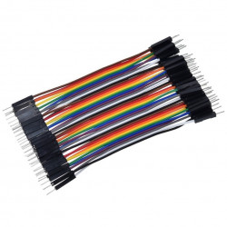 Barevný DuPont Kabel M-M (samec samec) 10cm 40ks