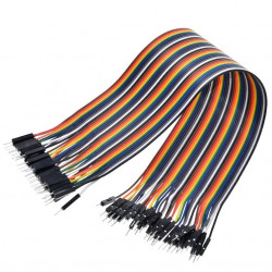 Barevný DuPont Kabel M-M (samec samec) 30cm 40ks