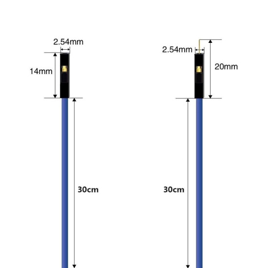 Barevný silikonový DuPont Kabel M-F (samec samice) 30cm 10ks