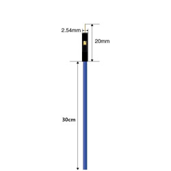 Barevný silikonový DuPont Kabel M-M (samec samec) 30cm 10ks