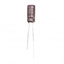 Elektrolytický kondenzátor Nippon 22uF/25V 5x11mm 20%