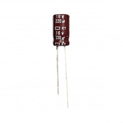 Elektrolytický kondenzátor Nippon 220uF/16V 6.3x11mm 20%