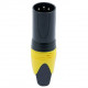 Konektor XLR 3 piny samec žlutý D1001