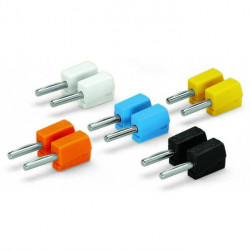 Banánkový konektor 4mm WAGO 215-111 bílý