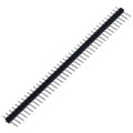 Oboustranný kolík DuPont do DPS 1x40 2.54mm (černý)