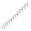Oboustranný kolík DuPont do DPS 1x40 2.54mm (bílý)