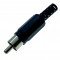 Konektor RCA CINCH černý vidlice samec RP-405B