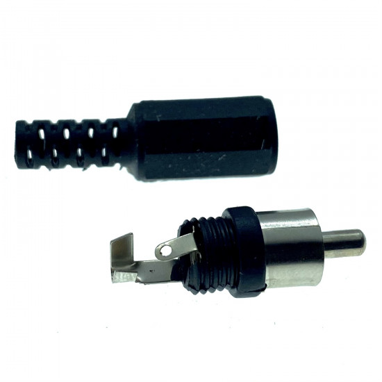 Konektor RCA CINCH černý vidlice samec RP-405B