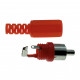 Konektor RCA CINCH červený vidlice samec RP-405R