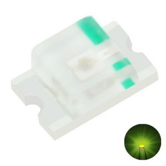 LED dioda SMD 0805, žlutozelená