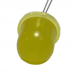 LED dioda kulatá 12mm difuzní, žlutá