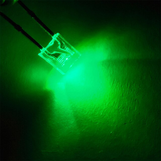 LED dioda obdélníková 1x3x4mm, zelená