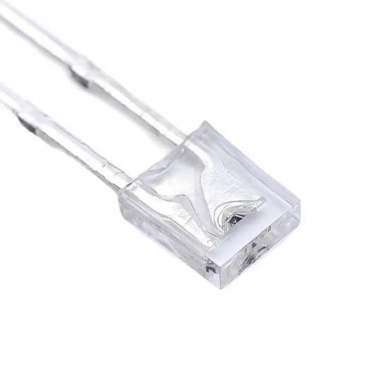 LED dioda obdélníková 1x3x4mm, modrá