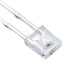 LED dioda obdélníková 1x3x4mm, modrá