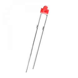 LED dioda kulatá 1.8mm, červeně zbarvená