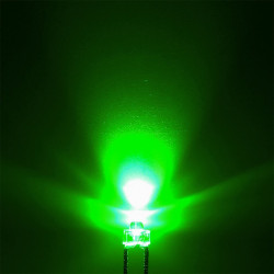 LED dioda kulatá 1.8mm, zeleně zbarvená