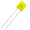 LED dioda obdélníková 2x3x4mm, žlutá