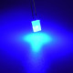 LED dioda obdélníková 2x5x7mm, modrá difuzní