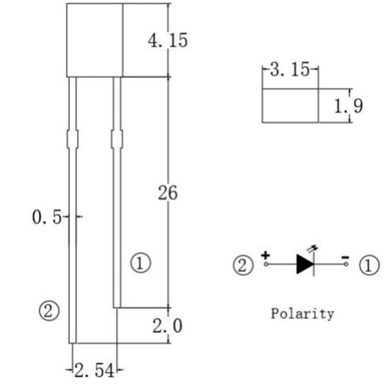 LED dioda XINGLIGHT XL-257UWC-L 2x5x7mm, bílá